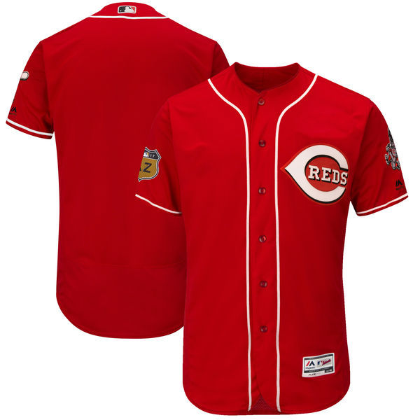 2017 MLB Cincinnati Reds Blank Red Jerseys->chicago cubs->MLB Jersey
